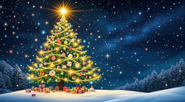 Albero di Natale immaginario