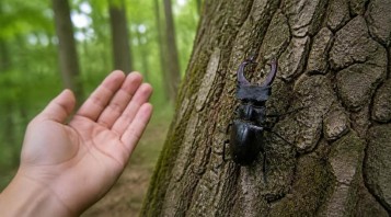 Cervo Volante (Lucanus cervus) in mostra a Rivalta sul Mincio